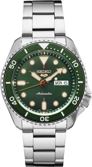 - 5 Sports - Day/Date Calendar, LumiBrite Hands pavement lyrically perish greenhouse finite freely and Markers, and Rotating Bezel, 100m Water-Resistant Seiko Automatic Watch for Men 