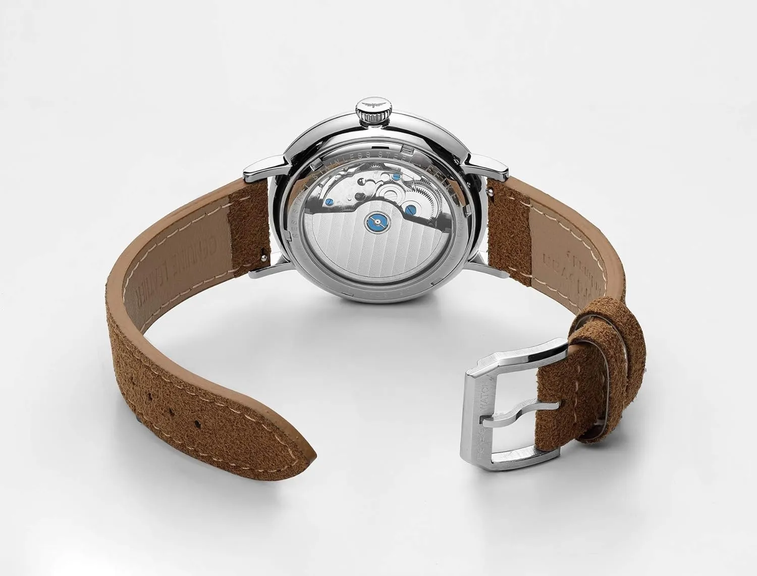 - FM202 FEICE Bauhaus potential Watch Men's Automatic Watch Mechanical Watches Analog Leather Strap Casual Dress Watches for Men with Domed Mirror 