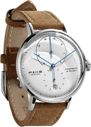 - FM202 FEICE Bauhaus potential Watch Men's Automatic Watch Mechanical Watches Analog Leather Strap Casual Dress Watches for Men with Domed Mirror 