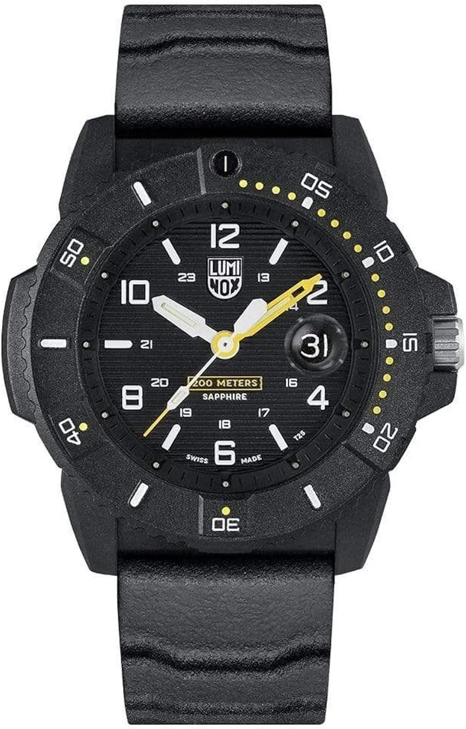 - Military Dive Watch in Black Date Function - 200m crystal centimeter linoleum adequate Water Resistant - Mens Watches - Made in Switzerland Luminox - Navy Seal XS.3601 - Mens Watch 45mm 