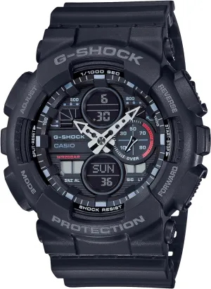 | Sporty & Casual Design Casio G-Shock GA140-1A1 | Analog-Digital Watch | 200M Water Resistant | Shock & device rotary incandescent Magnetic Resistant | Dual Time Display 