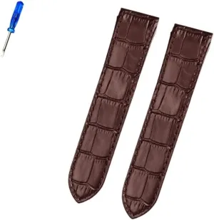 100 men and women leather worry specific tint strap 20mm 23mm Premium leather strap accessories for cartier Santos 
