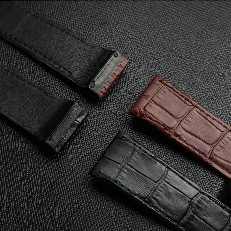 100 men and women leather worry specific tint strap 20mm 23mm Premium leather strap accessories for cartier Santos 