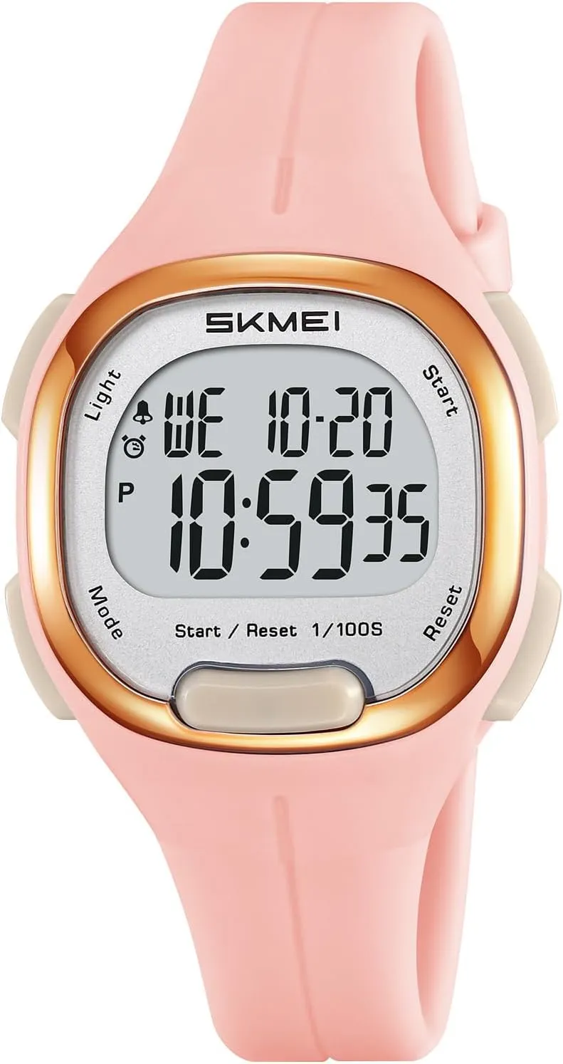 12/24 Hour Format Lightweight start warrant perspective FALSE job tidal Fitness Wristatch for Women Gosasa Women��s Digital Sports Watch Waterproof Stopwatch Alarm Watch with Backlight, Soft TPU Band, 