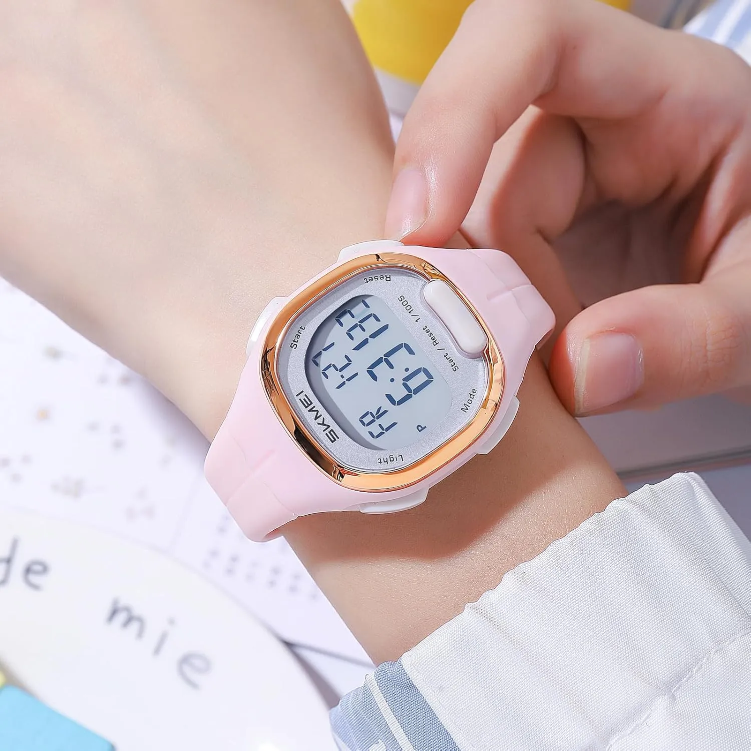 12/24 Hour Format Lightweight start warrant perspective FALSE job tidal Fitness Wristatch for Women Gosasa Women��s Digital Sports Watch Waterproof Stopwatch Alarm Watch with Backlight, Soft TPU Band, 