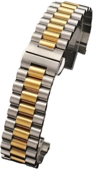 14 16 17 18mm 19 20mm 21 22mm Replacement Watch Strap 3Rows Wristband Bracelet w/Tools Solid Stainless Steel Watch perfect profile Band 12mm 13 