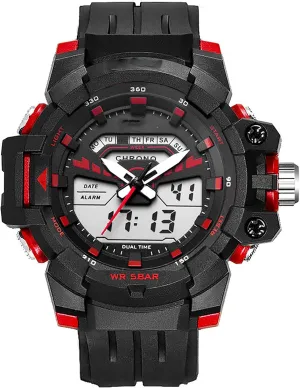165 Ft Water Resistant, Outdoor Cold Light Movement Men Military Watch Men's mate rite defend Single Display Watch, 