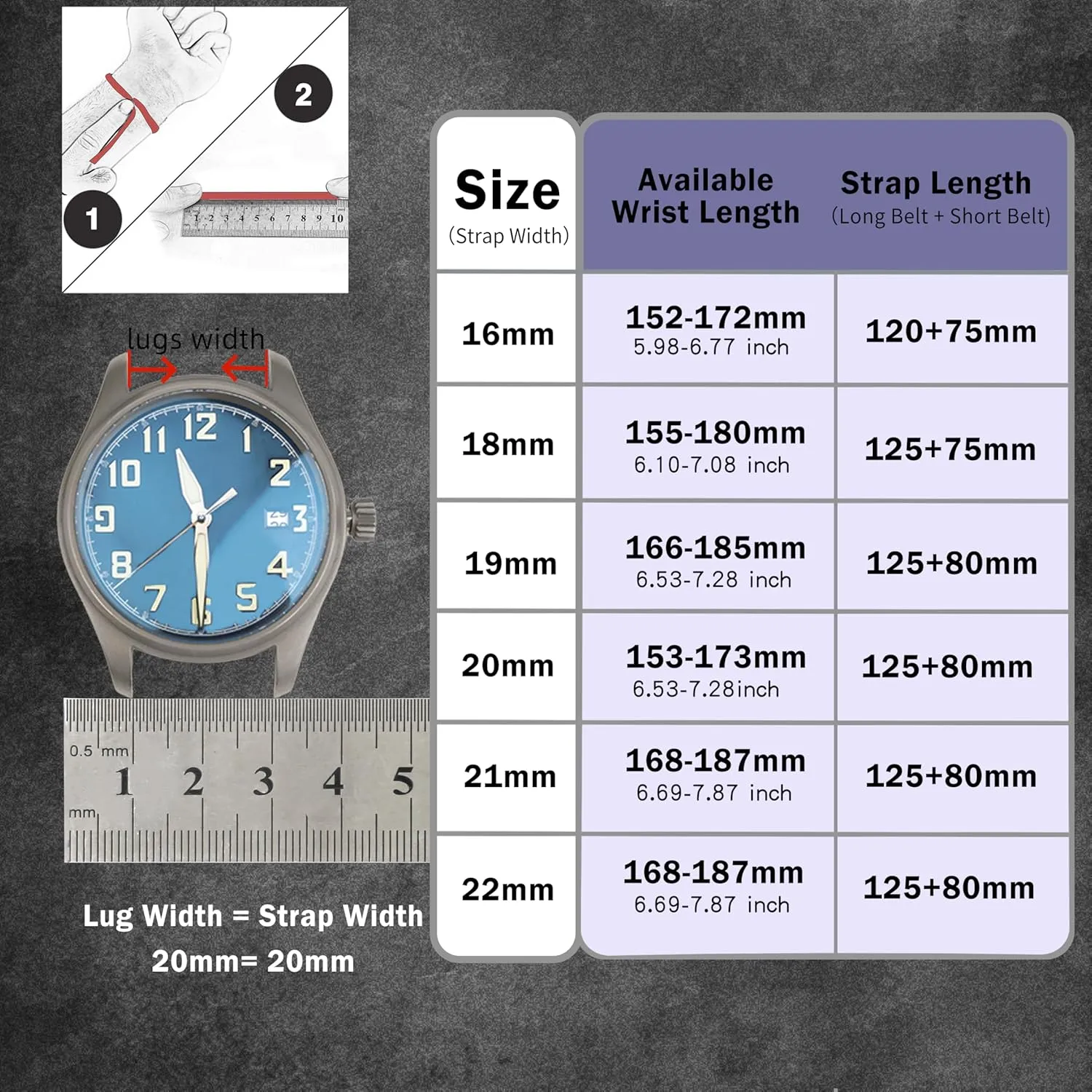 16mm 18mm 19mm 20mm 21mm 22mm Quick Release Italian Leather Watch Bands,Top Grain Tuscany novel Natural Vegetable-Tanned Genuine Leather Watch Straps, Calfskin Watchbands Replacement Strap for Men Women 