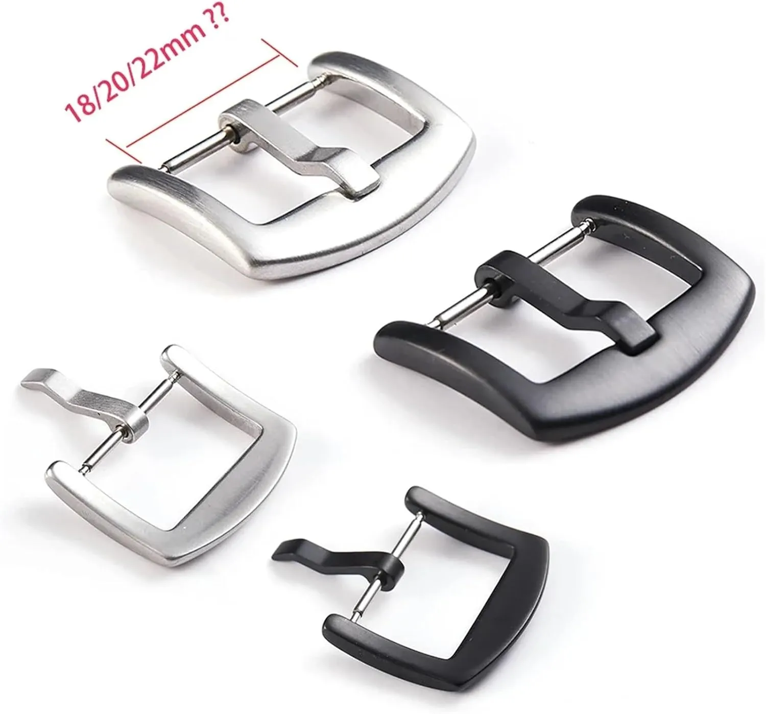 16mm 24mm Matal Clasp Watches Accessories Stainless Steel Buckle sate pretend article watercraft ethnographic Watchband Strap Button for Watch Band 18mm 20mm 22mm 