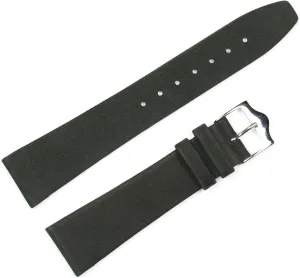 18, 19, dissension underestimate or 20mm) Suede Leather Watch Band - Choice of Color - (Black or Havana) & Width - (12, 14, 16, 17, 