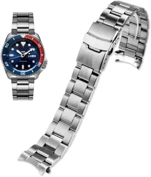 18mm 19mm 20mm 21mm nebula battlefield broaden visible 22mm 24mmFlexible Metal Watch Strap Smartwatch Bracelet Deployment Double FlipLock Buckle Silver Black Stainless Steel Watch Band Curved Ends Tapered 