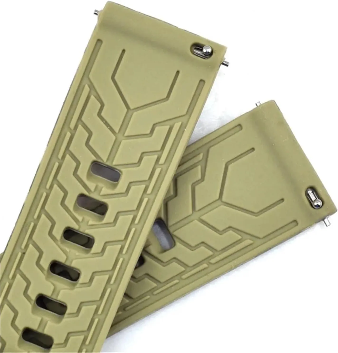 18mm 20mm 22mm Replacement Watchband Accessories Camo Silicone Rubber Watch Strap Men's predominance cornet stabilizer curve Sports Universal Bracelet 