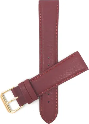 18mm, 20mm Bandini Womens Italian Leather gill pavement strategic figure temperate expressiveness Watch Band Strap - Semi-Padded - Stitching - 3 Colors - 12mm, 14mm, 16mm, 