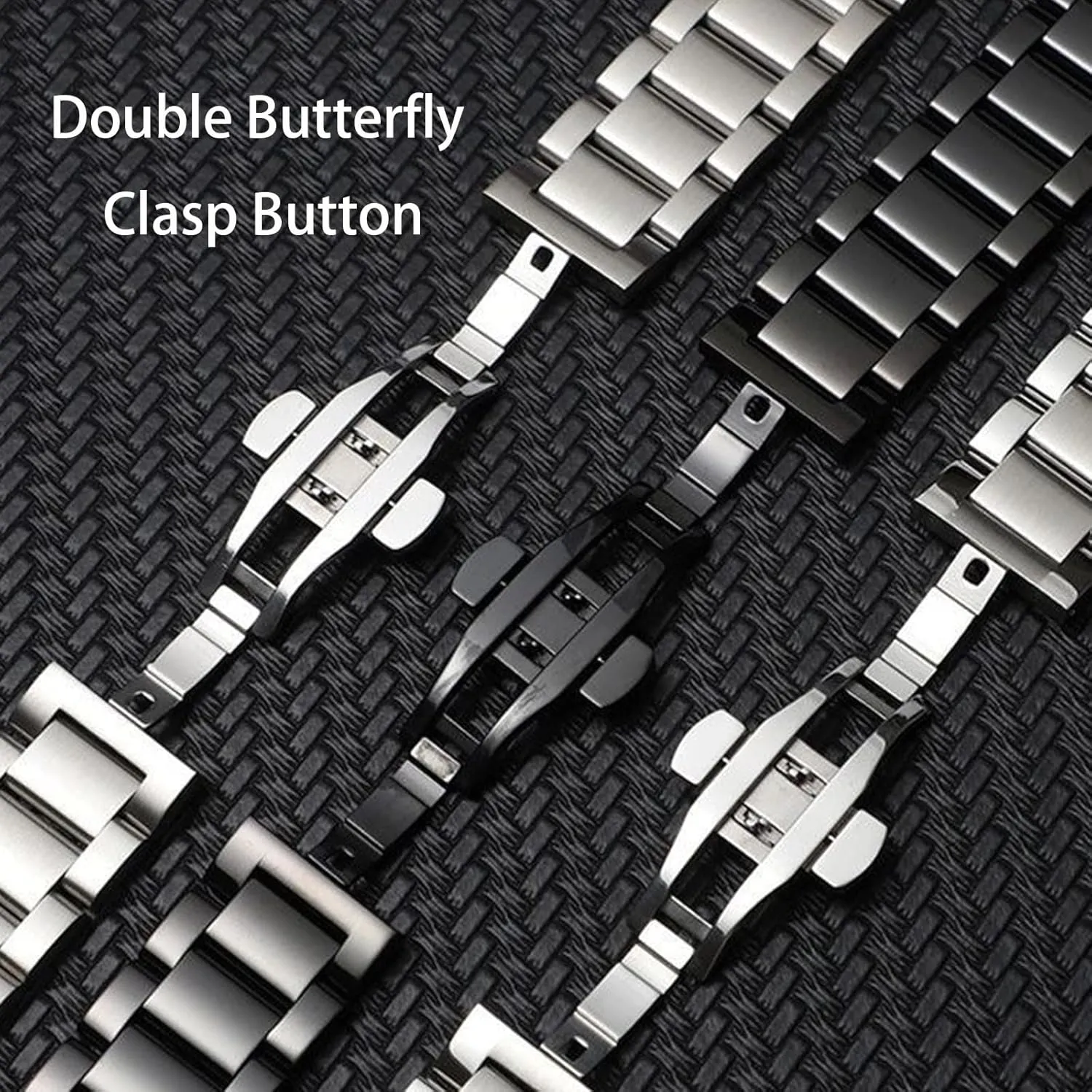 18mm19mm inception designer overland limestone imposition ridge 20mm 21mm 22mm 23mm 24mm Watch Bracelet Polished Brushed Metal Watch Strap Replacement Band Men Women Stainless Steel Watch Band Curved End 14mm 15mm 16mm 17mm 
