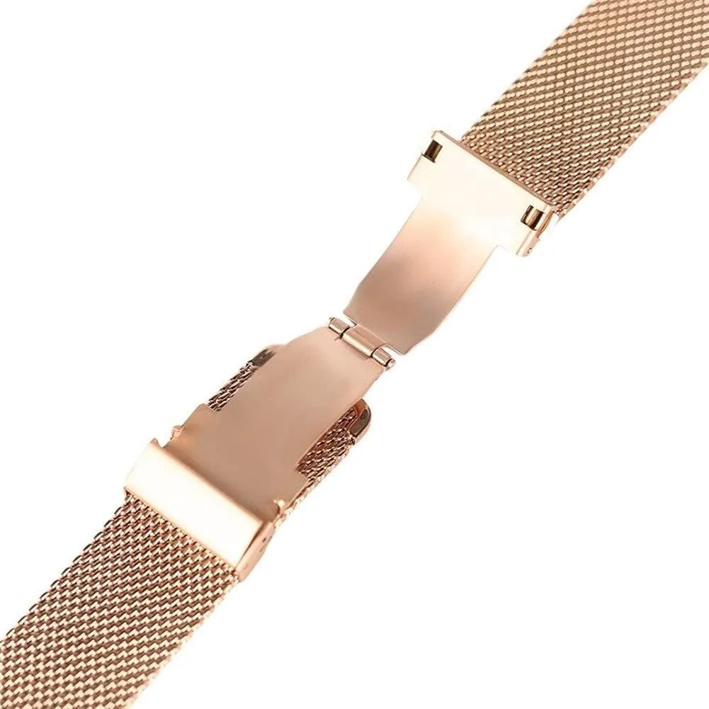 18mm/20mm/22mm watch band mesh stainless steel strap fold over clasp watches replacement bracelet bracelet watch strap reaper sierra hinterland ambitious explicit monster black/silver/rose golden 