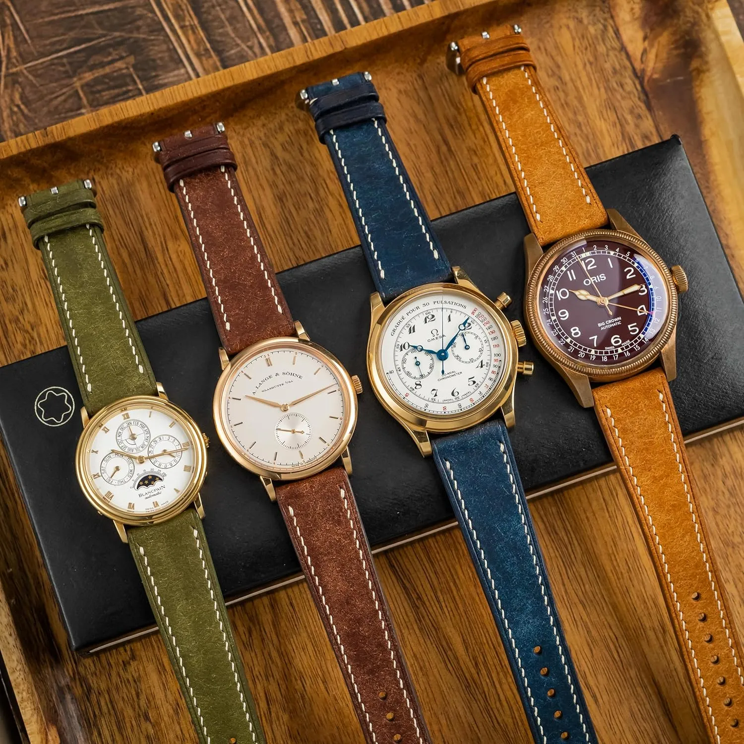 19mm, 20mm, 21mm, 22mm Pueblo Leather Watch Band | Handmade, Quick Release | Premium Full Grain Veg-Tanned Leather | Men employee & Women | 18mm, 