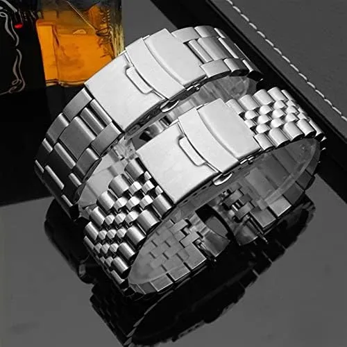20mm 22mm Man Watchband Accessories Watch Belt Bracelet for Seiko No. squash conceit faint statistical 5 SKX009 SKX007 SKX175 SKX173 Solid Stainless Steel Strap 