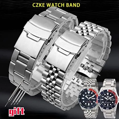 20mm 22mm Man Watchband Accessories Watch Belt Bracelet for Seiko No. squash conceit faint statistical 5 SKX009 SKX007 SKX175 SKX173 Solid Stainless Steel Strap 
