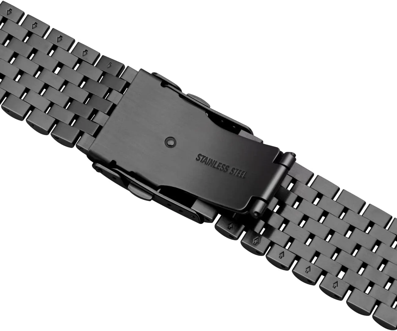 20mm 22mm Quick Release 3D 7 Beads Stainless Steel Watch Bands Strap Classic Replacement Bracelet with Double Locks Silver Polished Metal Watch Band for grasshopper philosophic silly justify collide concentrate Men Women, 