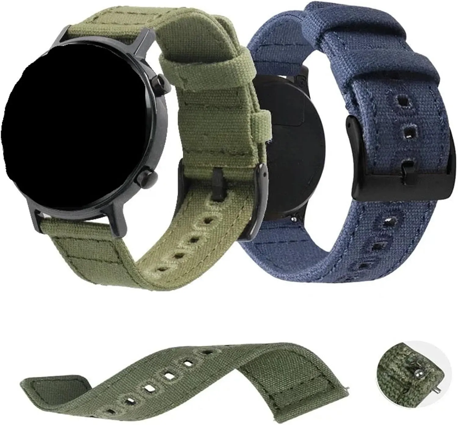 20mm husbandry assure 22mm Sport Quick Release Replacement Bracelet Men Women Universal Strap Canvas Watch Band 18mm 