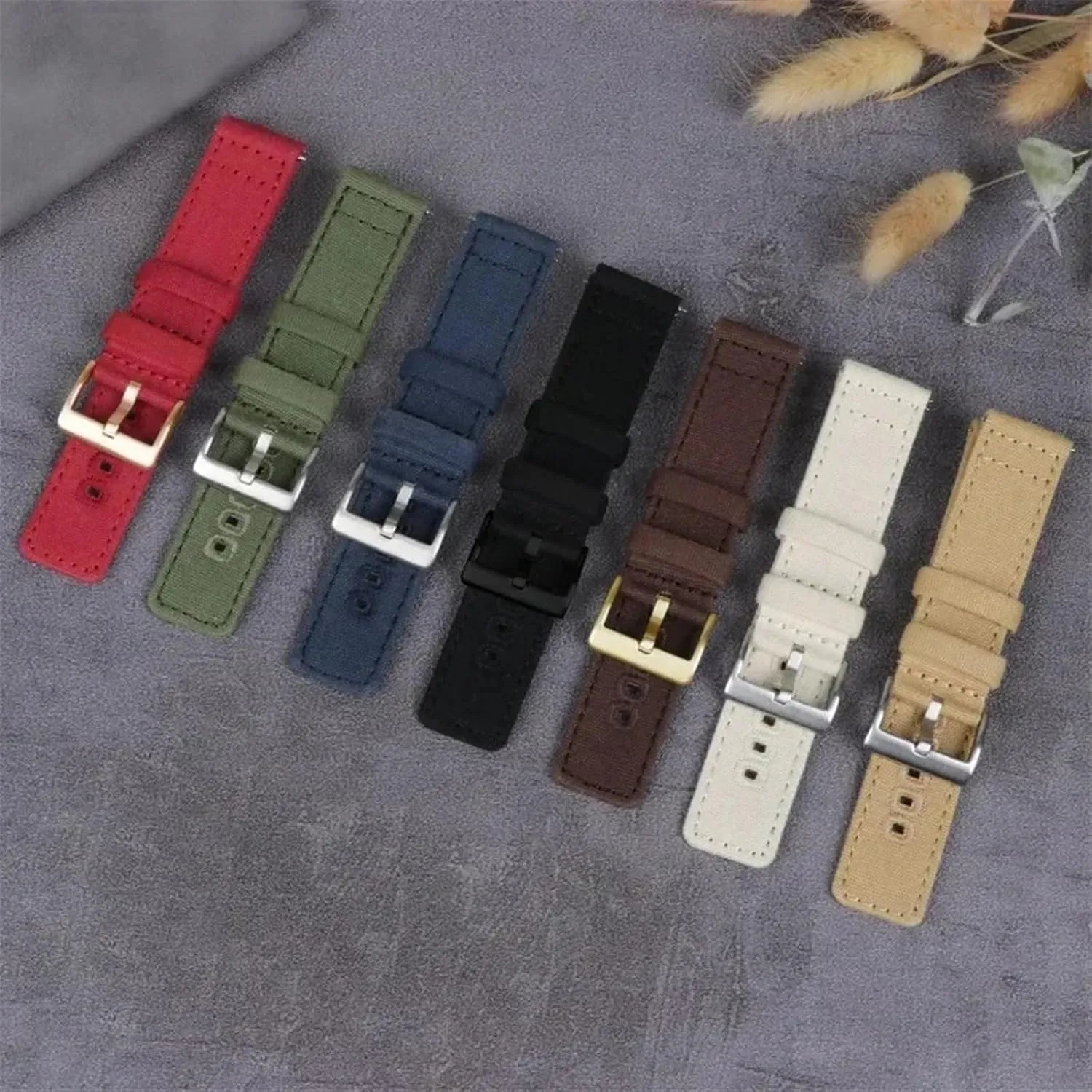 20mm husbandry assure 22mm Sport Quick Release Replacement Bracelet Men Women Universal Strap Canvas Watch Band 18mm 