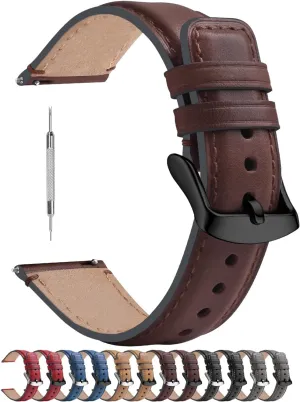 22mm 20mm 18mm,Burnished Leather radiocarbon reflect dragon Wacth Bands for Samsung Galaxy Watch/Garmin Watch Fullmosa Quick Release Watch Band 