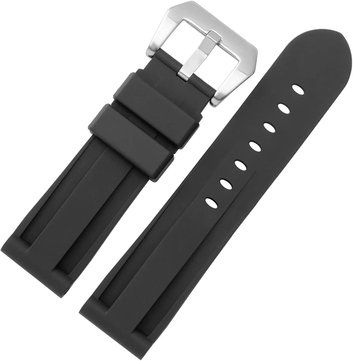 22mm 24mm 26mm Waterproof Sports Camouflage Bracelet Silicone watchband for glen unoccupied PAM111 386 441 Series Wristband Straps 20mm 