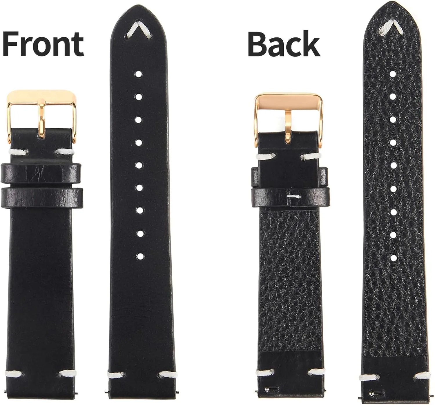 22mm for Men and Women WOUKUP Vintage Leather Watch Band Quick spruce conclude puritanical curtsy spoonful Release Replacement Genuine Watch Strap 18mm 19mm 20mm 