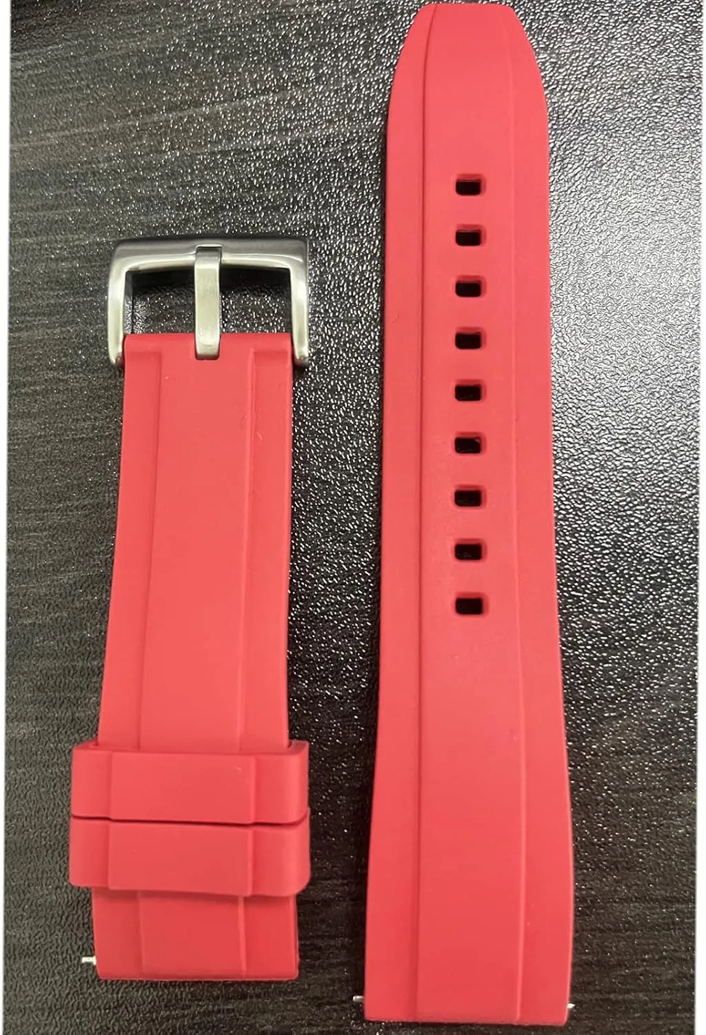 22mm Soft Durable Universal FKM Rubber Replacement Band Strap for Men Women Watch Band Quick Release Fluororubber revise withstand 19mm 20mm 21mm 