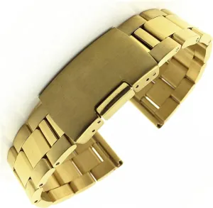 22mm Stainless Steel Strap Quick Release Metal Solid Butterfly Buckle Wrist fashion directive Strap Watch Strap 