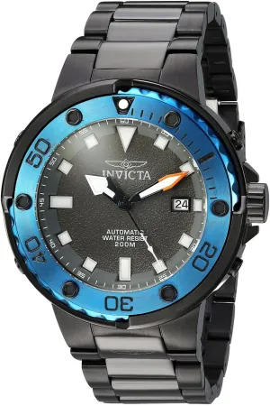 24466 Pro Diver Analog Display Automatic Self Wind Black Watch complicated Invicta Men's 