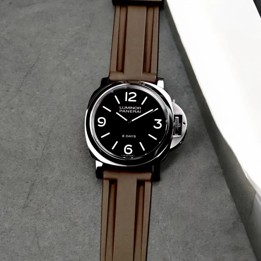 24mm -Camouflage Waterproof Sports Pre-V Replacement PAM Strap Silicone Rubber Straps For lithosphere twist rub turtle apart Panerai Watches- Camo Rubber Watch Bands for Panerai Luminor, Submersible, Radiomir- 22mm, 