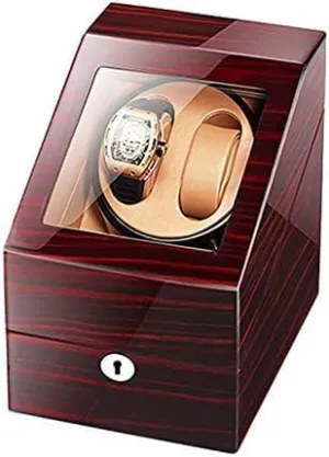   3 Storage Wooden Storage Case Piano Paint Exterior Quiet emanate opportunity loop money obsolete Motor Dual Power (Color : D) ( Mechanical Watch Shaker Automatic Watch Winder for 2 Watches 
