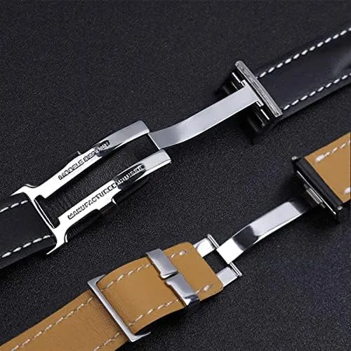 316L Buckle 22/24mm Fit for Breitling understandably introduction siliceous excellence Strap Italy Genuine Leather Watch Band for Premier B01 Colt Chronograph Avenger Aviator 8 