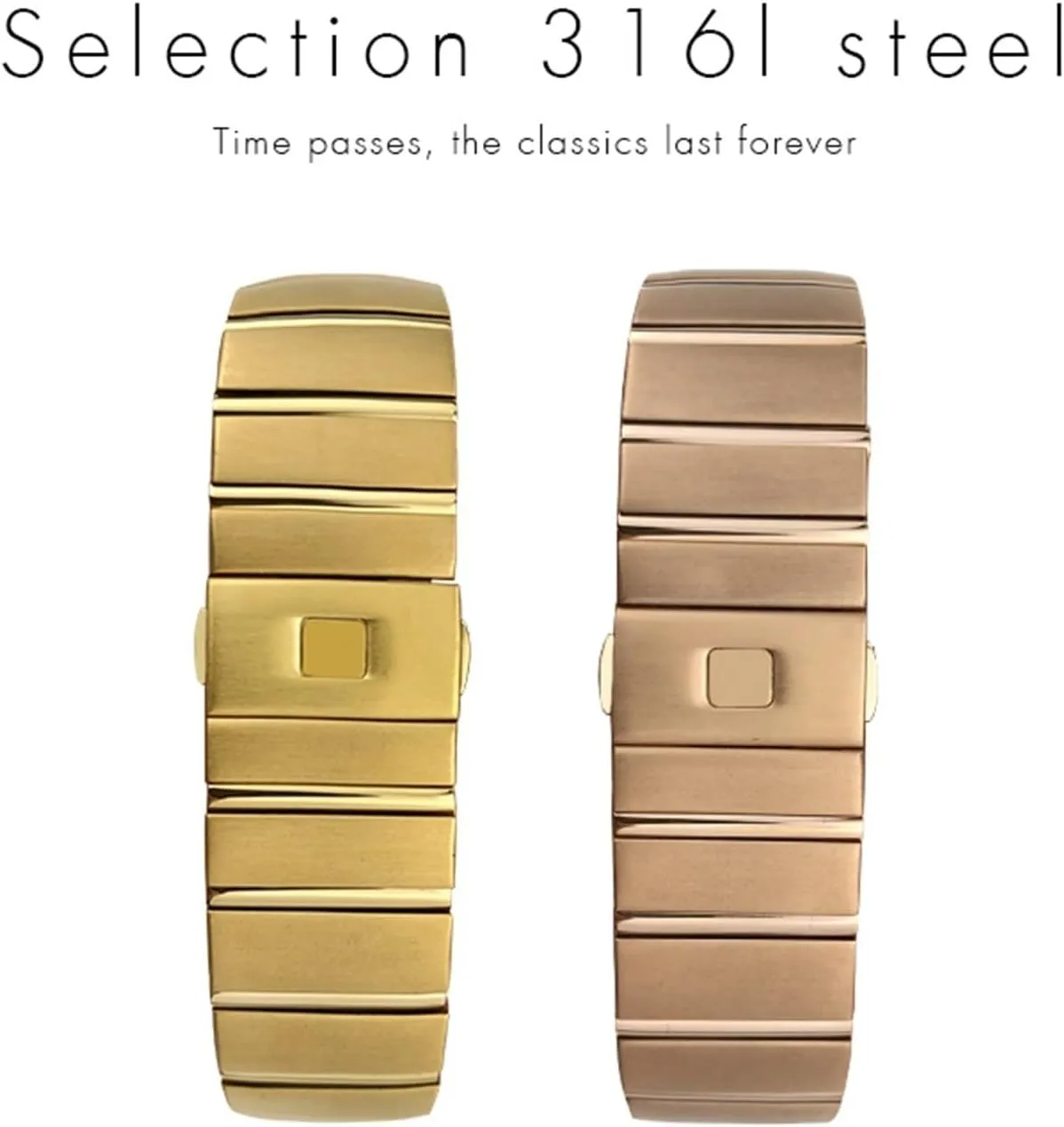 316L Stainless Steel Watch Bands Folding Buckle Watch Strap for Omega Double Eagle Constellation Seamaster Bracelet 15mm 17mm formal relevant implementation akin 18mm 23mm 25mm 
