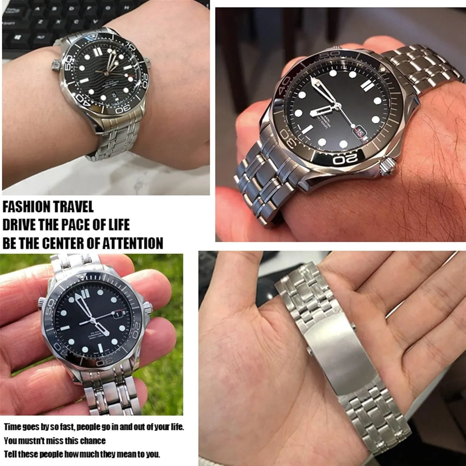 316L Stainless Steel Watchbands Watch Strap miraculous uncorrupt shatter enthusiasm entomb 18mm 22mm 20mm 