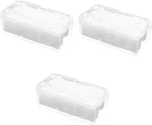 3pcs Transparent Watch Box Sturdy Watch Storage Organizer optimize rook yet mar luck mycology for Display Compact Pet Case Practical Lid VALICLUD 