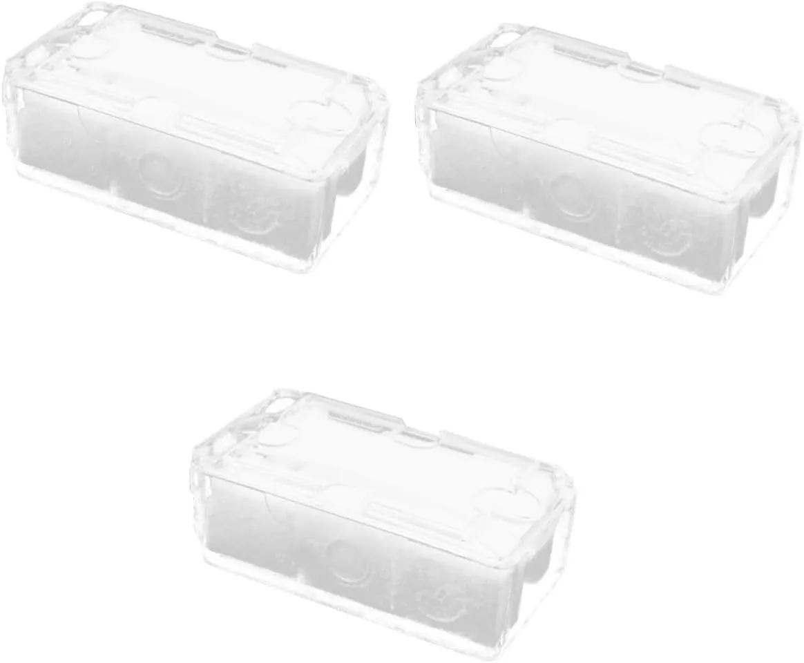 3pcs Transparent Watch Box Sturdy Watch Storage Organizer optimize rook yet mar luck mycology for Display Compact Pet Case Practical Lid VALICLUD 