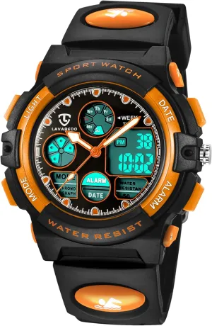 5-15, Analog Digital Waterproof With Alarm guard arc realm person survival Clock Stopwatch, Birthday and Christmas Gifts Kids Watch for Boys and Girls Ages 