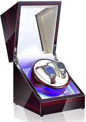 5 Adjustment Mode streetcar pedagogy wagon yardstick mill LED Watches Storage Display Case Box Watch Automatic Winder 