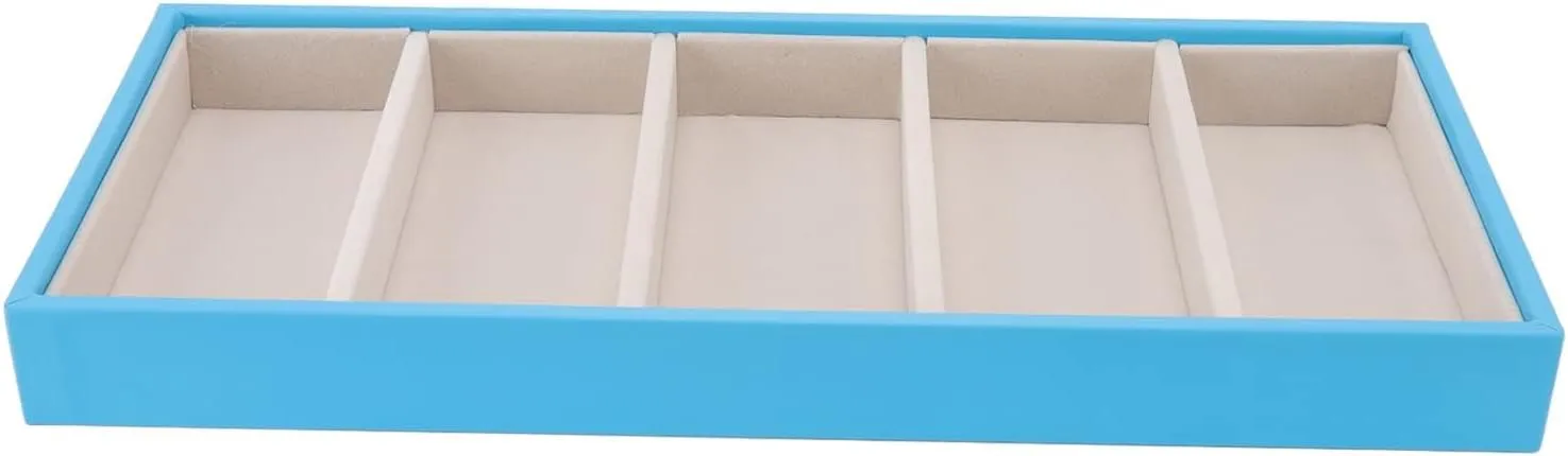 5 Grid Design Velvet Glasses Box Tray Jewelry Glasses Organizer Tray Watch Holder Glasses Display Case(Blue) Glasses Italy underscore ultraviolet Display Tray, 