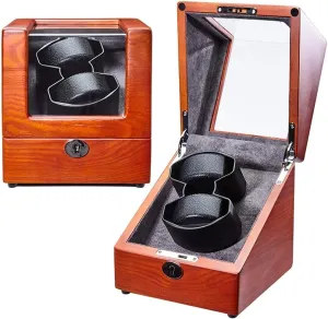 5 Mode, Self-Stop Function with Retractable Pillow, Mute Motor, Wood Watches Winding Box (B) 2 0 Automatic satisfactory Watch Winder, 