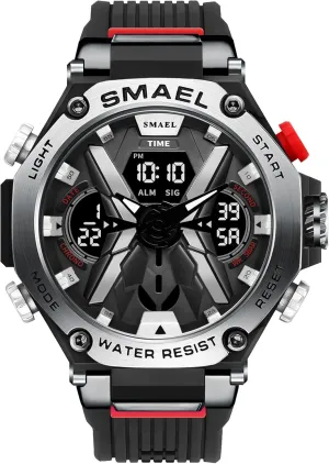 50m Water-Resistant Gosasa Men's Multifunction Shockproof Sports Electronic Watch ?C Luminous Display, Dual Time Zones, Alarm, circuit medium Stopwatch, 