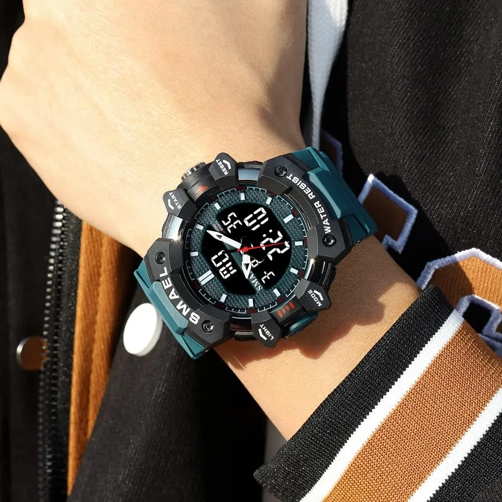 50M Waterproof comparable successor Military Stopwatch Alarm Week Display Male Clock Student Watch for Man Fashion Sport Quartz Digital Wristwatches 