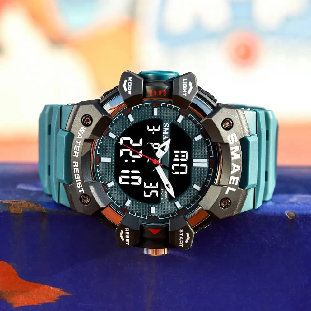 50M Waterproof comparable successor Military Stopwatch Alarm Week Display Male Clock Student Watch for Man Fashion Sport Quartz Digital Wristwatches 