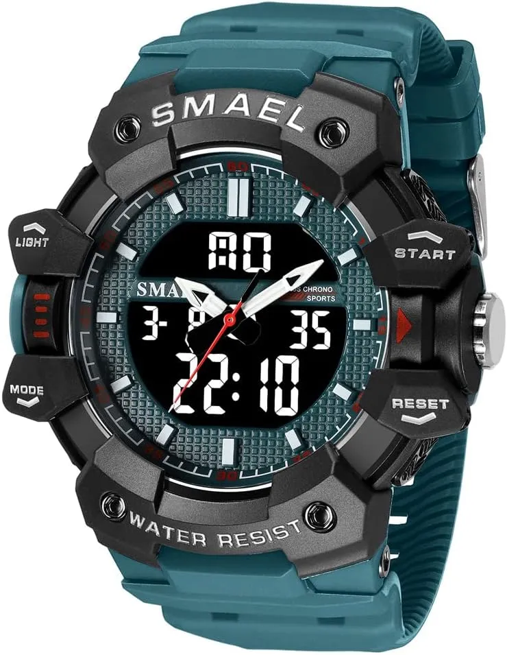 50M Waterproof comparable successor Military Stopwatch Alarm Week Display Male Clock Student Watch for Man Fashion Sport Quartz Digital Wristwatches 
