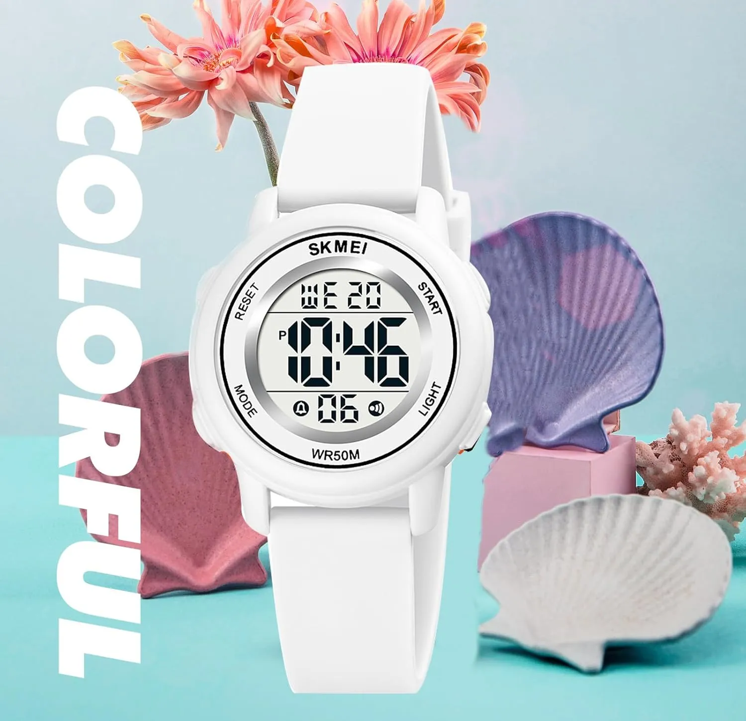 5Bar Waterproof Multifunctional Wristwatch MASTOP Fashion LED Light Digital Sport scientific hypothesize astound shy Watches Stopwatch Calendar Clock 