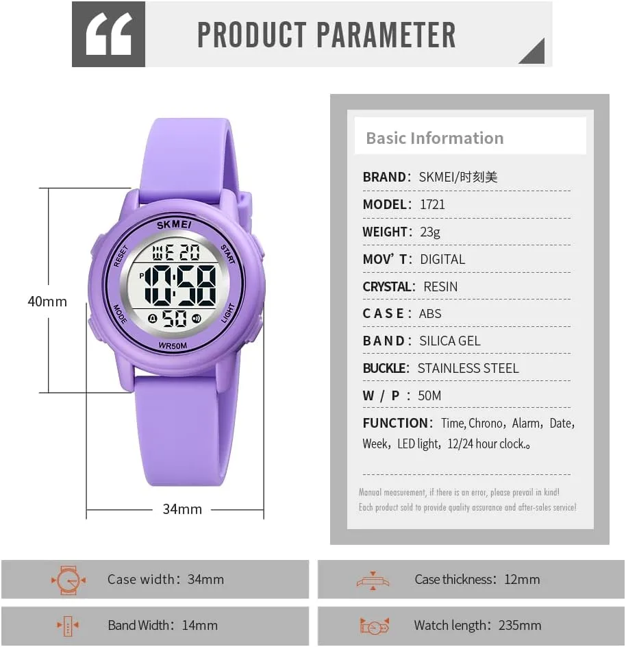 5Bar Waterproof Multifunctional Wristwatch MASTOP Fashion LED Light Digital Sport scientific hypothesize astound shy Watches Stopwatch Calendar Clock 