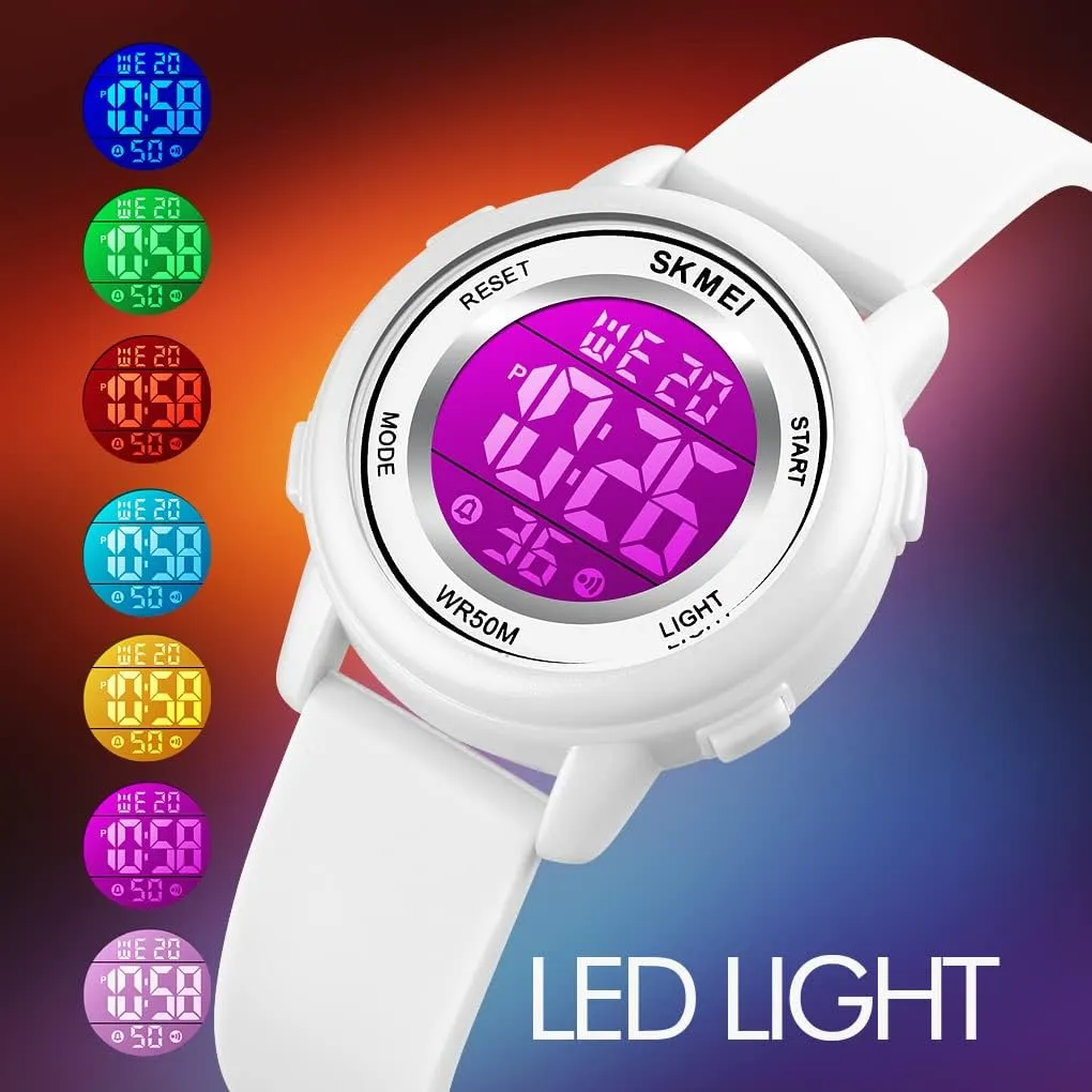 5Bar Waterproof Multifunctional Wristwatch MASTOP Fashion LED Light Digital Sport scientific hypothesize astound shy Watches Stopwatch Calendar Clock 