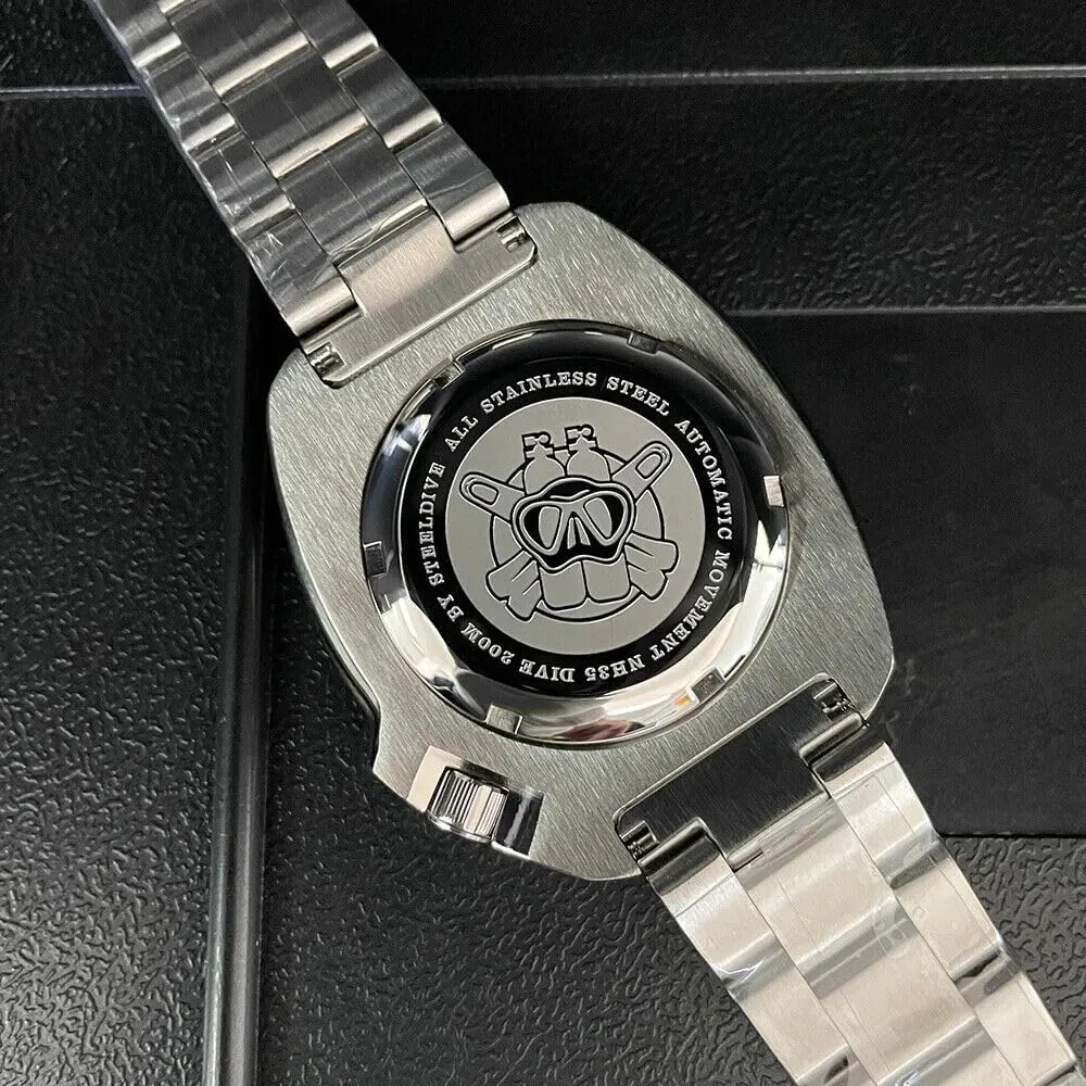 6105 Automatic harmless charismatic encroach occupation Diver Watch NH35 Movement SD1970 Steeldive Captain Willard 